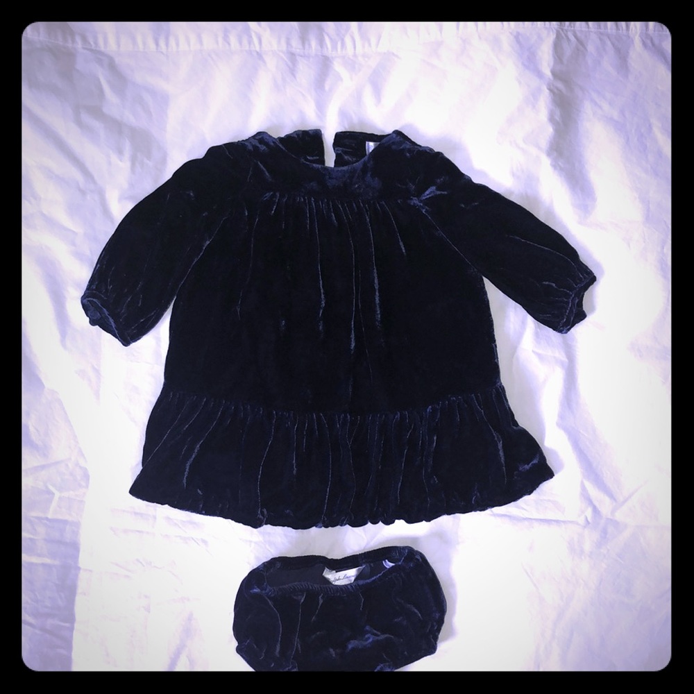 Ralph Lauren Baby Velvet Dress Sz 6 month
